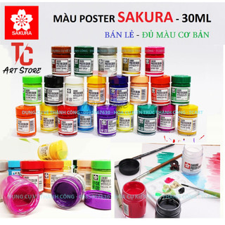 Màu Poster SAKURA 30ml - POSTER SAKURA Đủ Màu - Bán lẻ