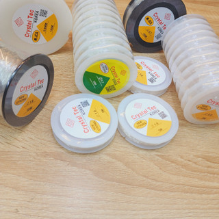Dây Cước Xâu Chuỗi Co Dãn Cuộn 10mét Xỏ Chuỗi Hạt Hạt Đá Chính hãng Crystal Tec của Hàn Qu