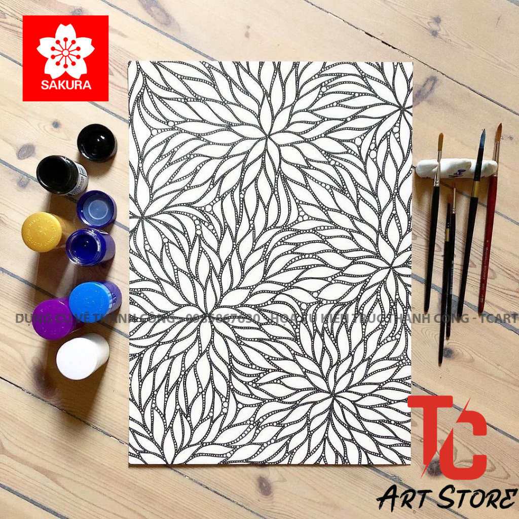Màu Poster SAKURA 30ml - POSTER SAKURA Đủ Màu - Bán lẻ