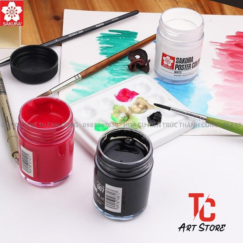 Màu Poster SAKURA 30ml - POSTER SAKURA Đủ Màu - Bán lẻ