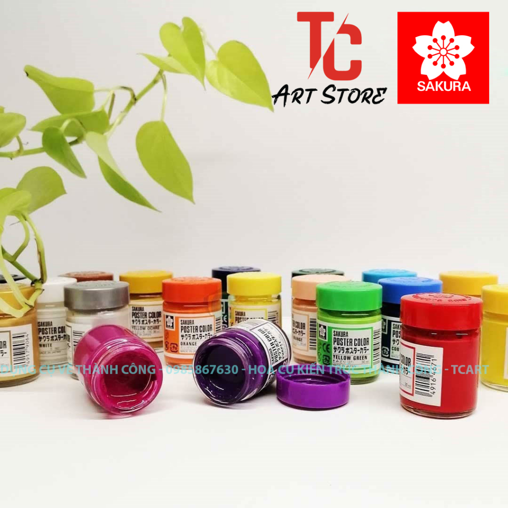 Màu Poster SAKURA 30ml - POSTER SAKURA Đủ Màu - Bán lẻ