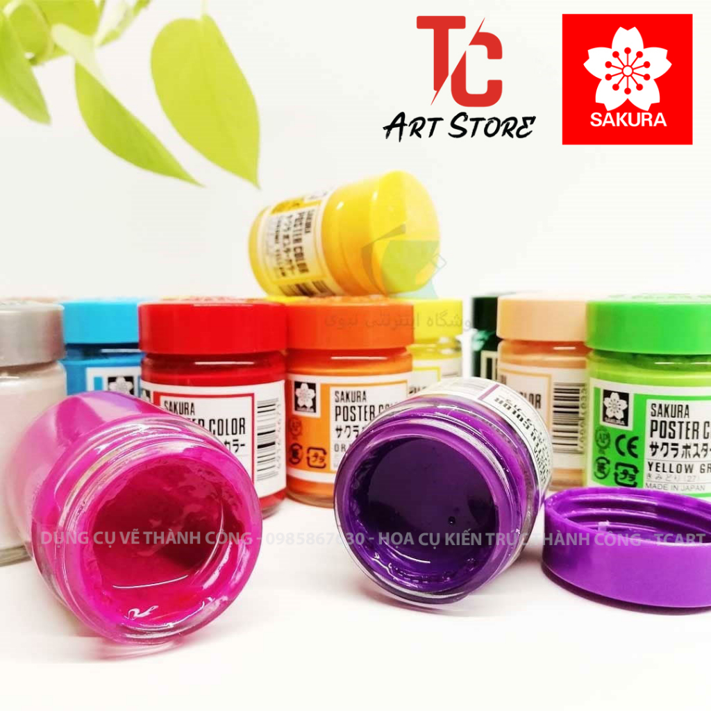 Màu Poster SAKURA 30ml - POSTER SAKURA Đủ Màu - Bán lẻ