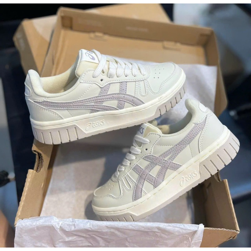 Thể Thao Asics.Court MZ với 2 màu Kem Đen Và Kem Xám Hàng Cao Cấp Hot Trend 2023