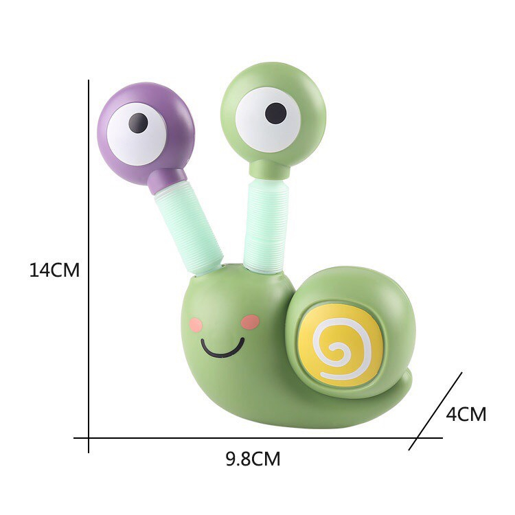Đồ chơi con quay hình ốc sên, ốc sên mắt dài có đèn phát sáng ngộ nghĩnh vui nhộn dành cho bé yêu