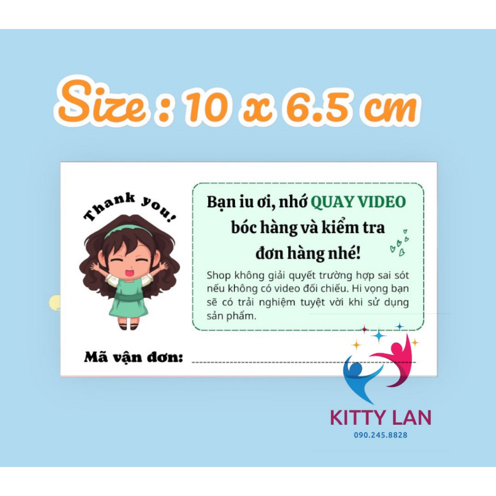 Tem phiếu giao hàng có keo dán sẵn