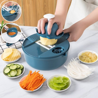 Bộ dụng cụ cắt gọt rau củ quả đa năng lúa mạch-12 món tiện dụng