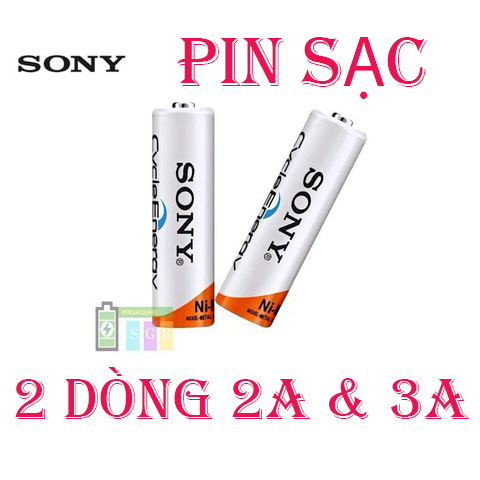 Pin sạc và đế sạc pin Sony 2A và 3A tái sử dụng 10 ngàn lần - Gia Dụng Việt 365