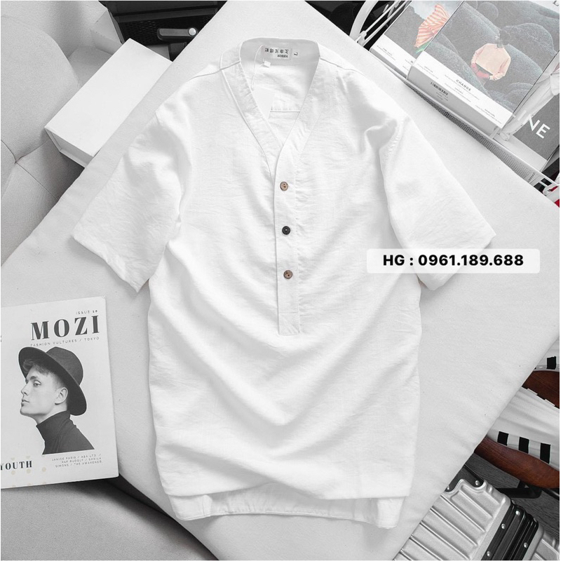 Áo Đũi Cổ Chéo