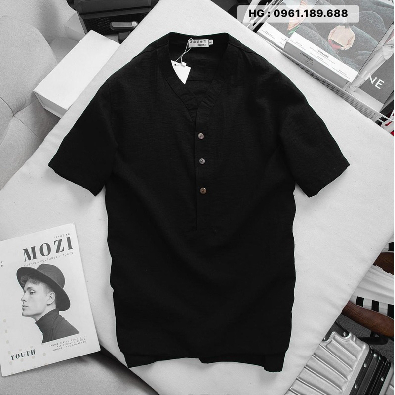 Áo Đũi Cổ Chéo