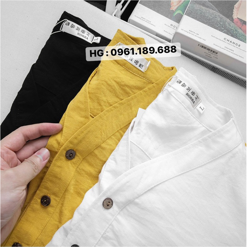 Áo Đũi Cổ Chéo