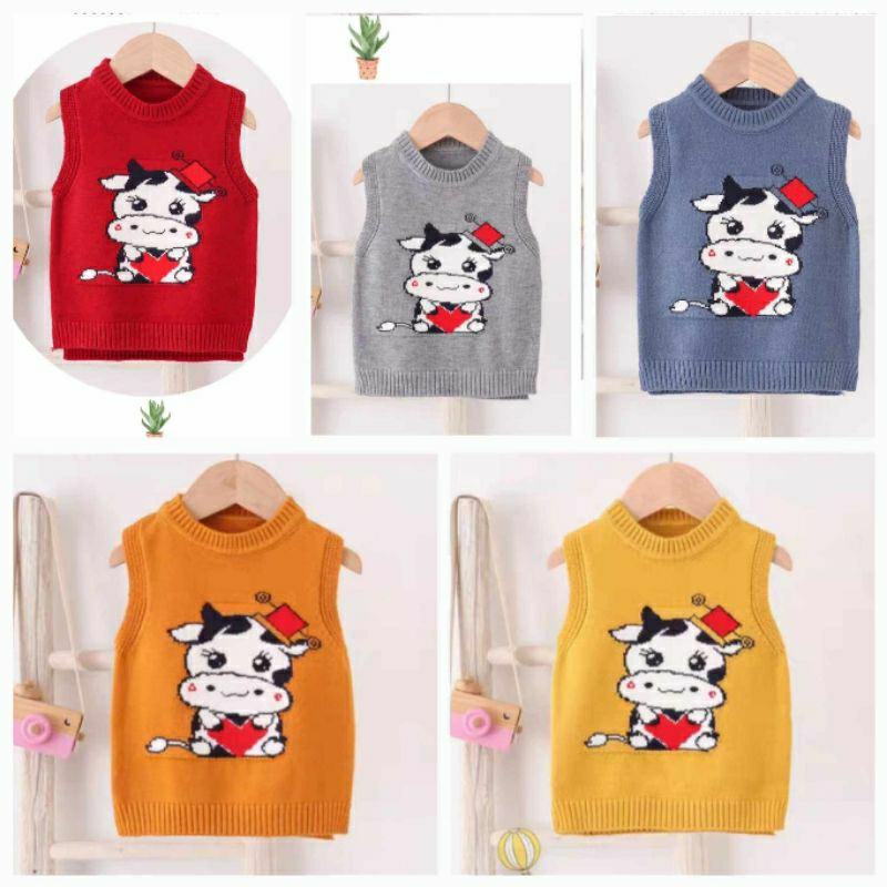 💕chọn màu💕Áo len gile dày đẹp hàng Quảng châu cho bé 10_22kg