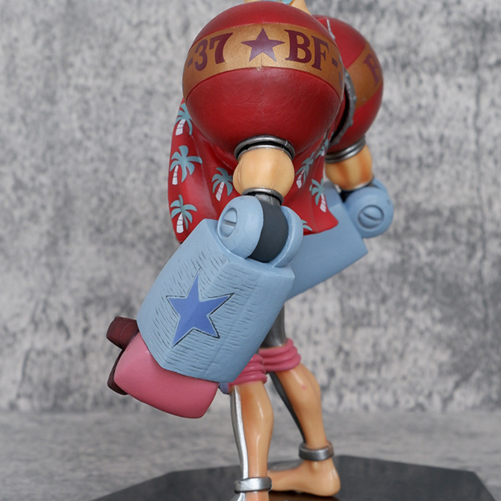 Mô hình One Piece Luffy Store đại tướng Franky cao 17,5 cm, mô hình nhân vật anime vua hải tặc, figure trang trí decor