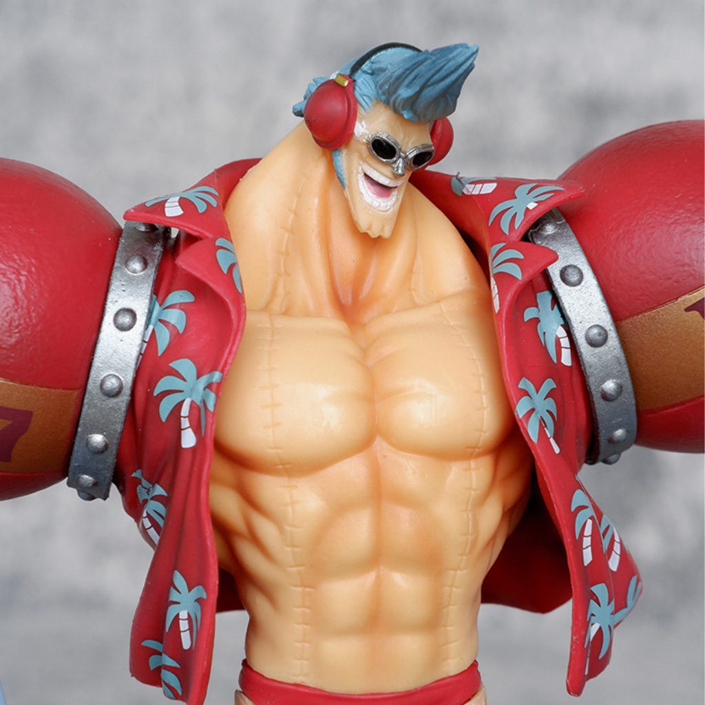 Mô hình One Piece Luffy Store đại tướng Franky cao 17,5 cm, mô hình nhân vật anime vua hải tặc, figure trang trí decor