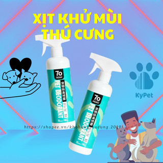 CHAI XỊT KHỬ MÙI HÔI CHÓ MÈO hiệu quả! Xịt chuồng khử mùi nước tiểu chó mèo Kypet
