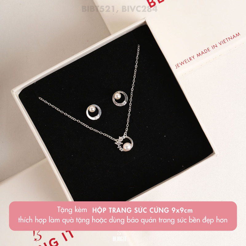 Dây chuyền bạc nữ 925 BLING IT thiết kế nữ tính dễ thương BIVC284