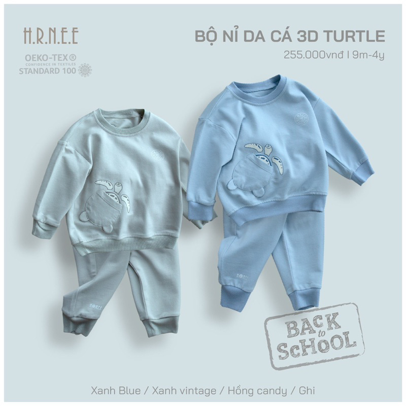 Bộ nỉ da cá Hrnee thể thao