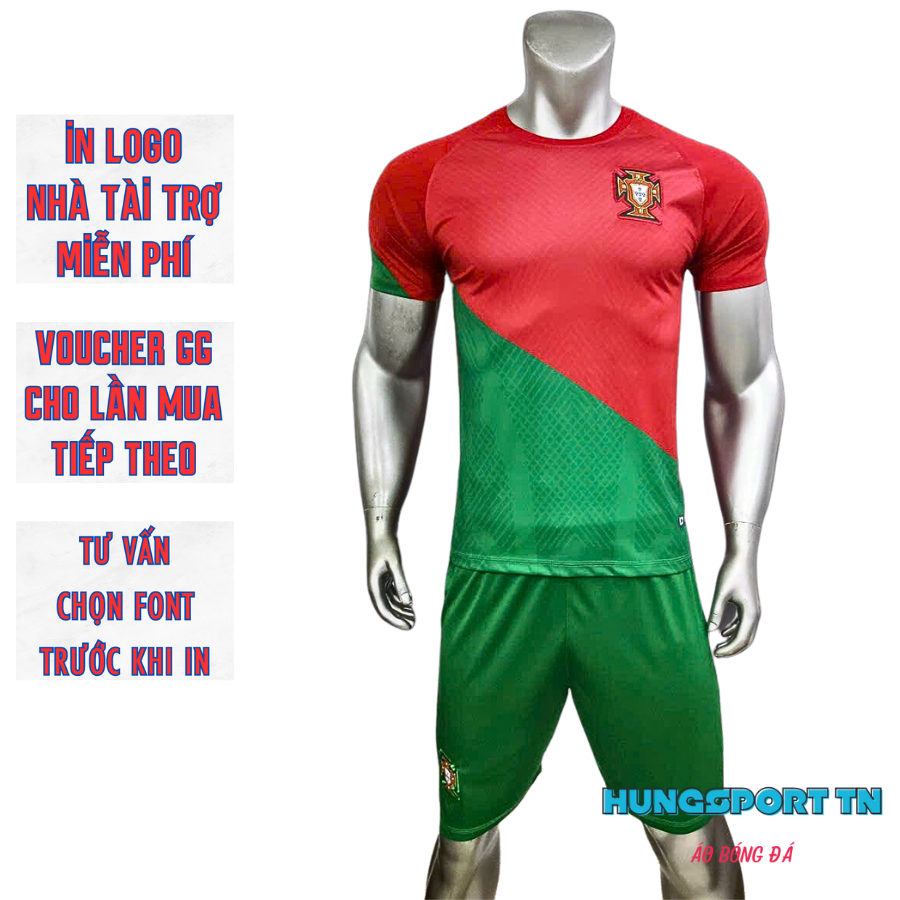 Quần Áo bóng đá BĐN, ronaldo đồ đá banh in tên số , áo bóng đá in tên theo yêu cầu HUNGSPORT TN