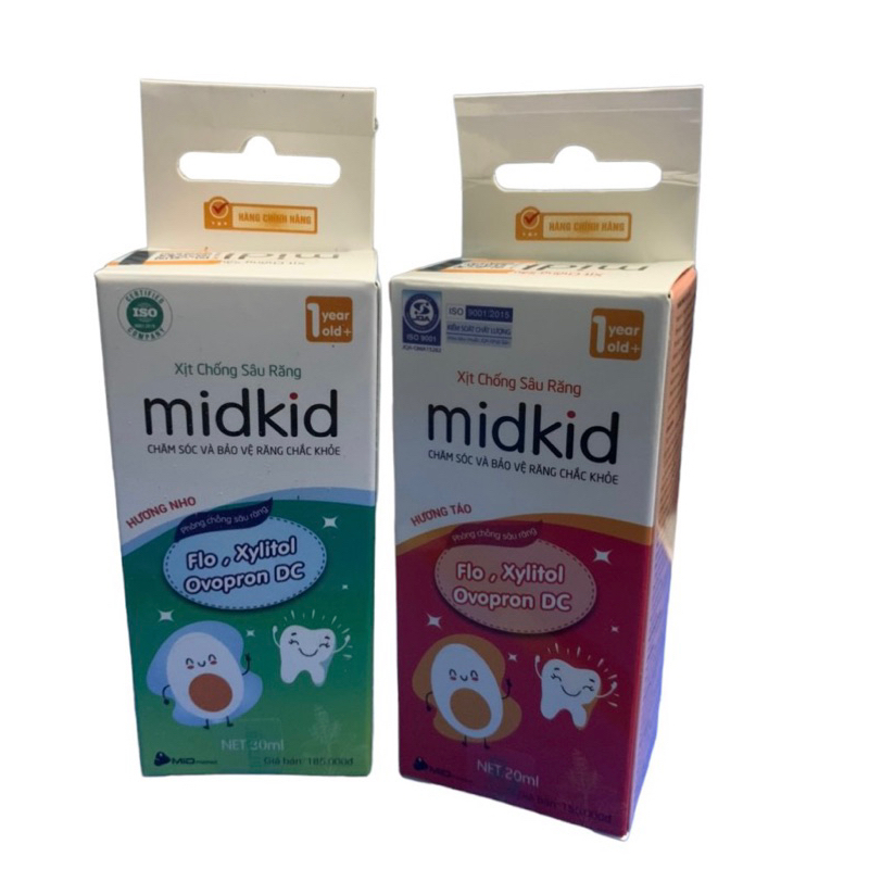 Xịt midkid chống sâu, sún răng