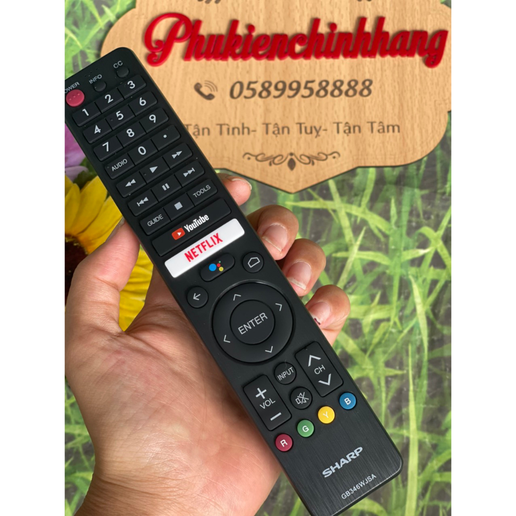 Remote tivi SHARP có tính năng giọng nói- bảo hành 03 tháng