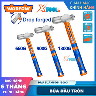 Búa đầu tròn WADFOW, búa đóng đinh kích cỡ 660g, 900g, 1300g đầu búa rèn thả xử lý nhiệt, thép carbon, tay cầm hai màu c