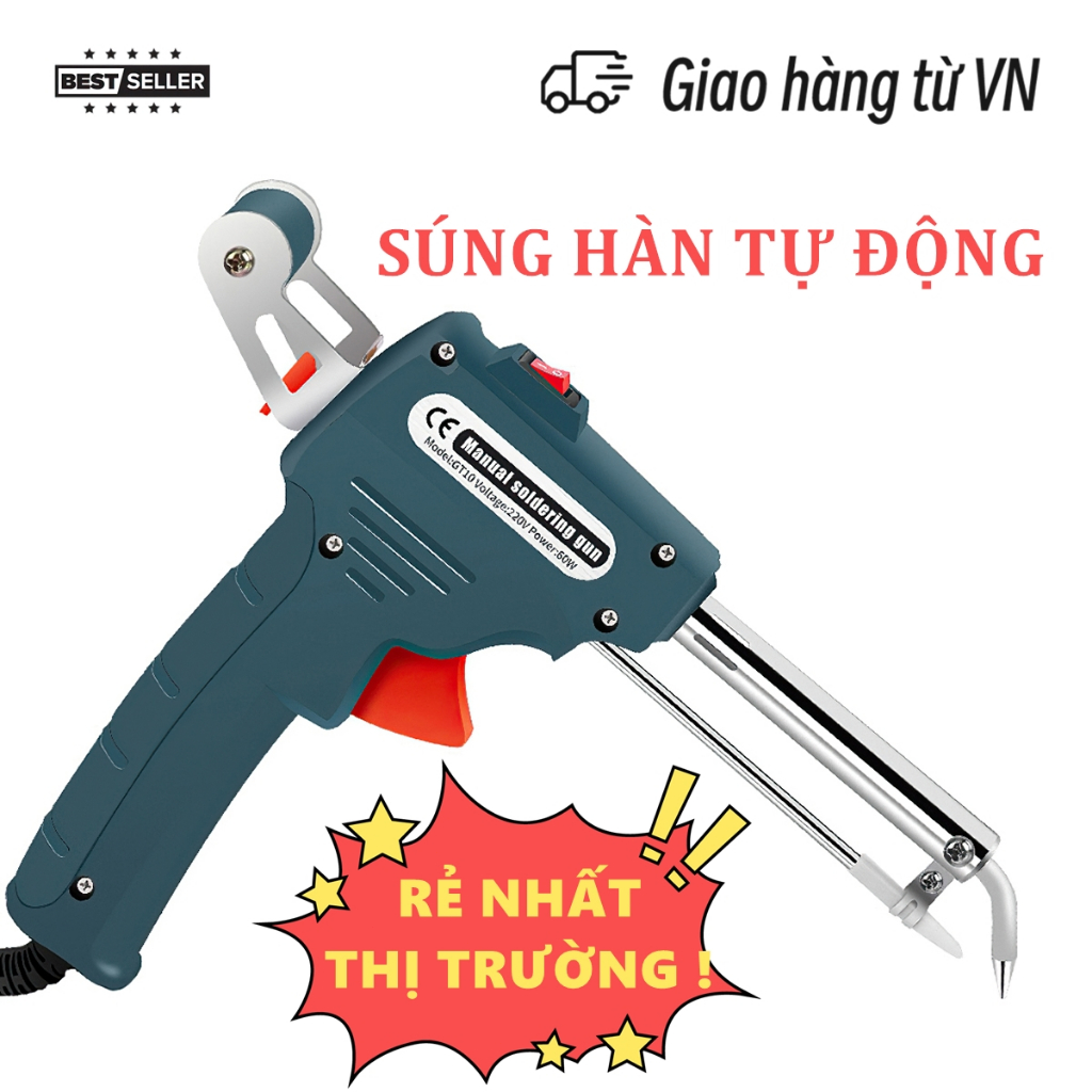 SÚNG HÀN TỰ ĐỘNG - Dụng Cụ Nhiệt Độ Điện 220V 60W Bộ Dụng Cụ Hàn Có Thể Điều Chỉnh Làm Nóng Nhanh