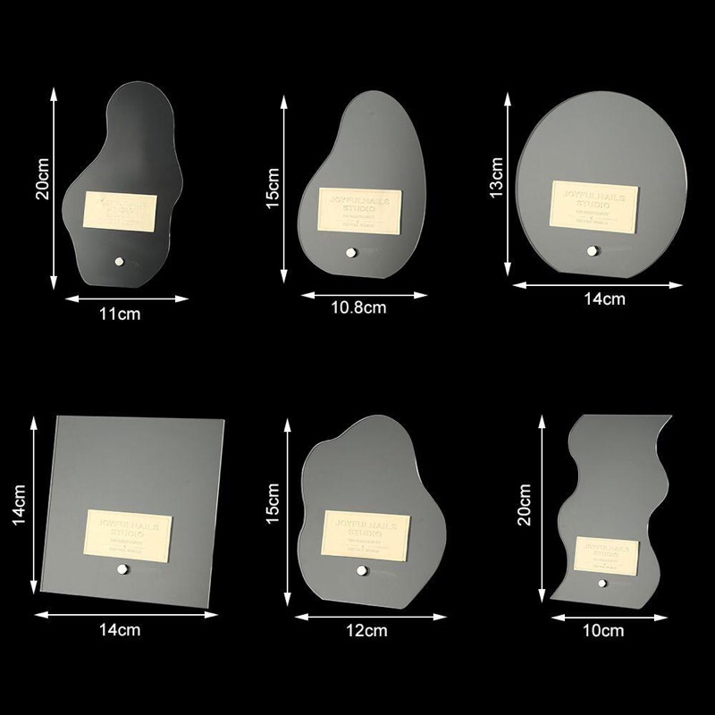 Bảng mica trong suốt trưng mẫu nail