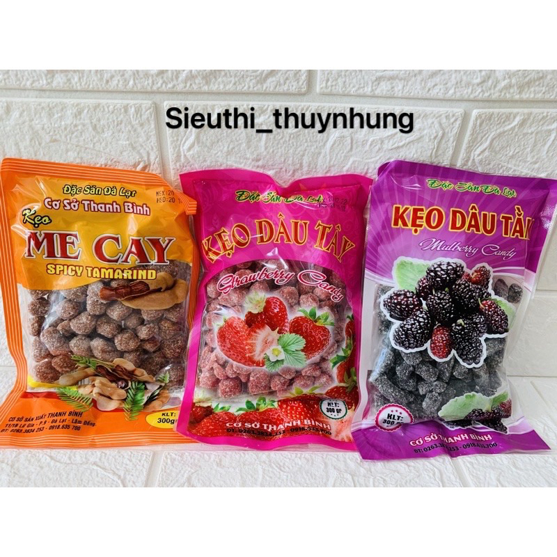 Kẹo Ô Mai Me Cay/Dâu Tằm Đặc Sản Đà Lạt Túi 200g