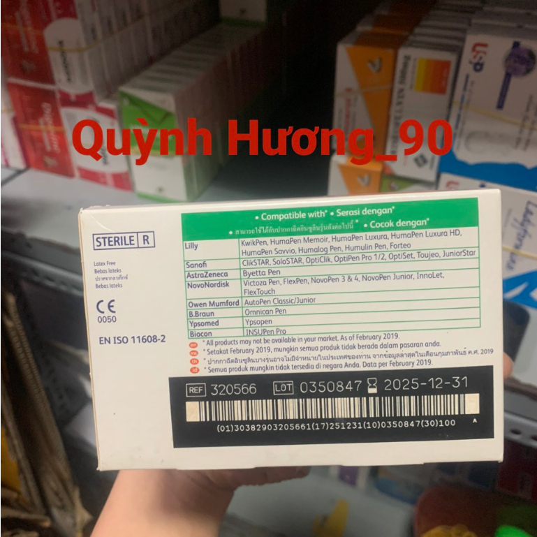 Đầu kim tiểu đường BD ULTRA FINE PRO 0.23mm x 4mm