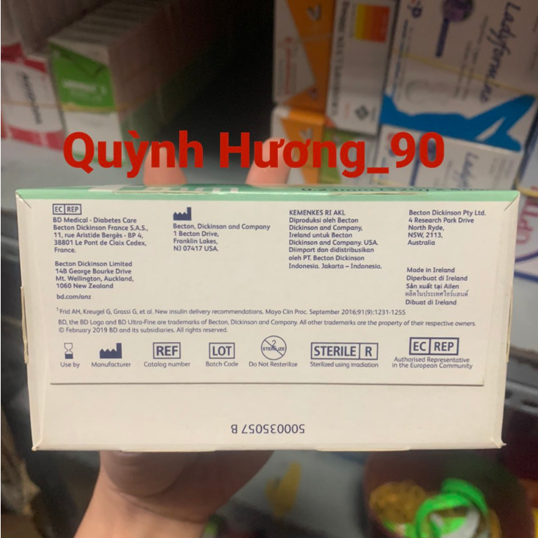 Đầu kim tiểu đường BD ULTRA FINE PRO 0.23mm x 4mm