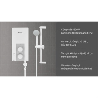 Máy nước nóng trực tiếp Panasonic 4500W DH-4RL1VW (thanh lý kho giá rẻ, bảo hành chính hãng)