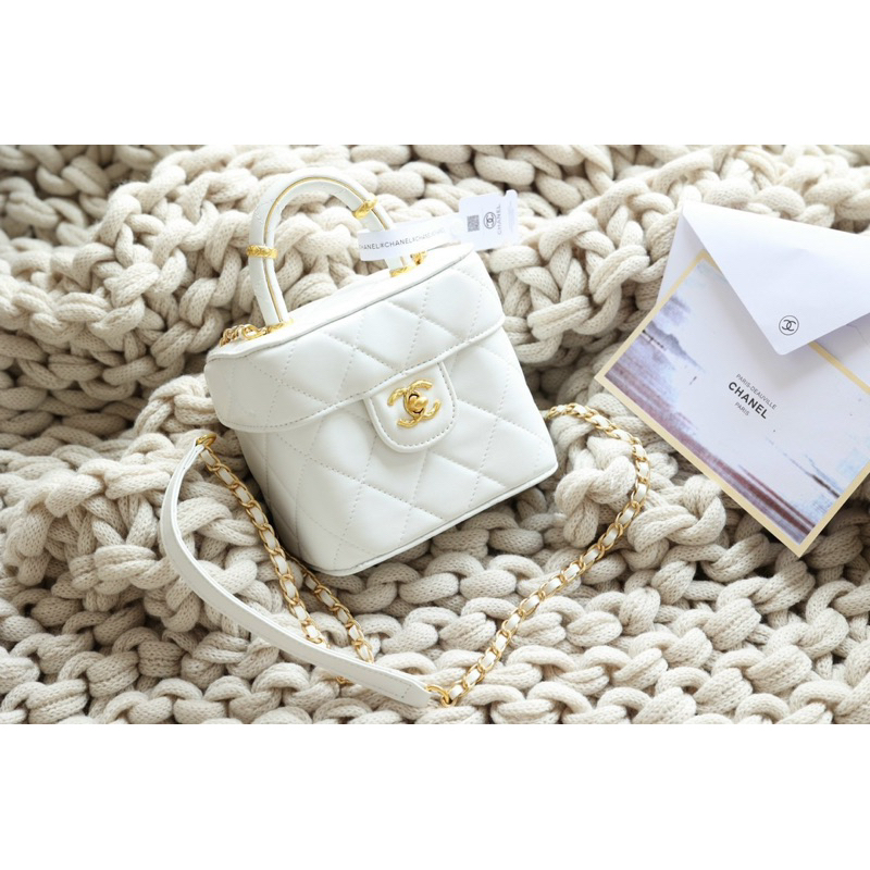 Túi xách nữ Cha.nel vanity S23 size 15cm fullbox