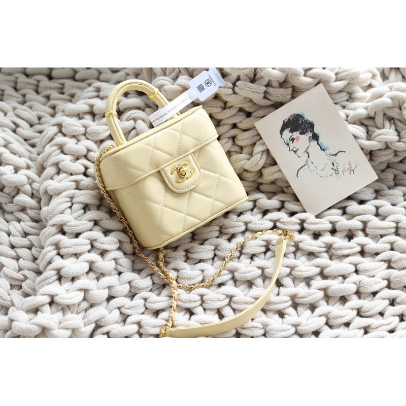 Túi xách nữ Cha.nel vanity S23 size 15cm fullbox