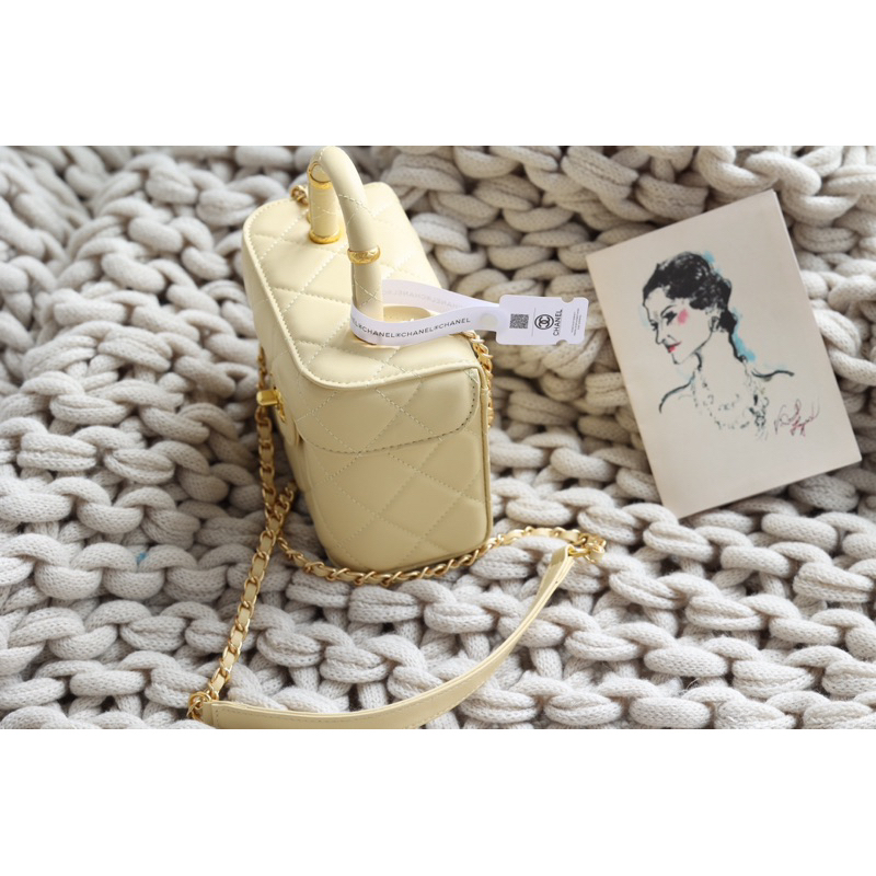 Túi xách nữ Cha.nel vanity S23 size 15cm fullbox