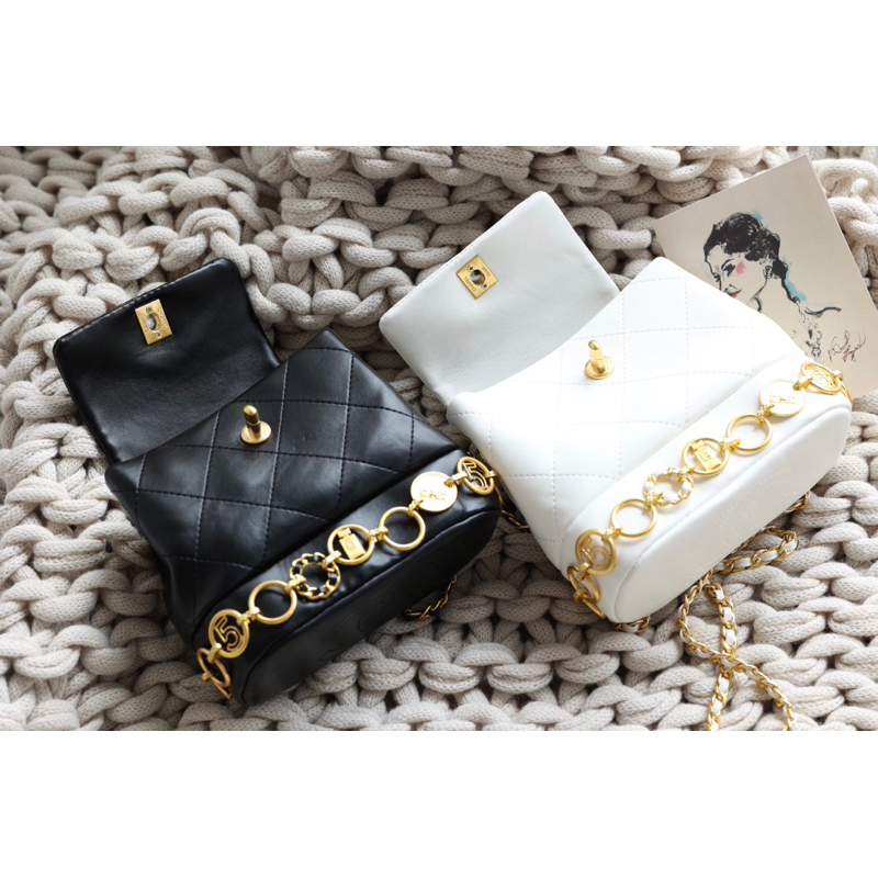 Balo nữ mini Cha.nel size 20cm fullbox nam châm