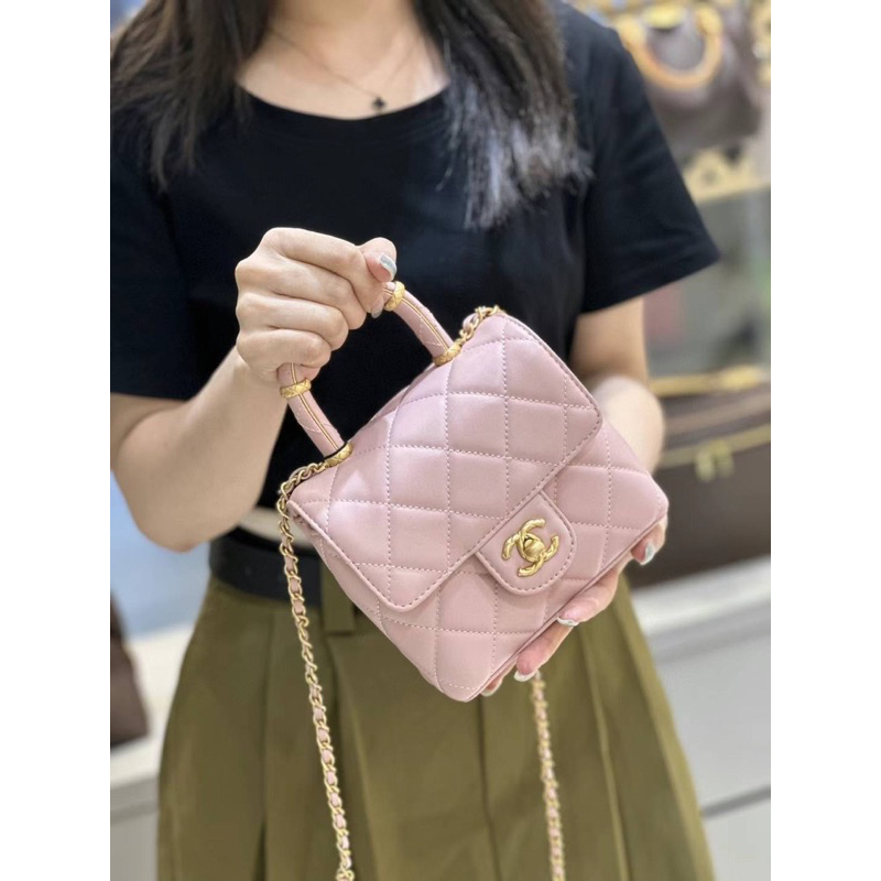 Túi xách nữ Cha.nel vanity S23 size 15cm fullbox