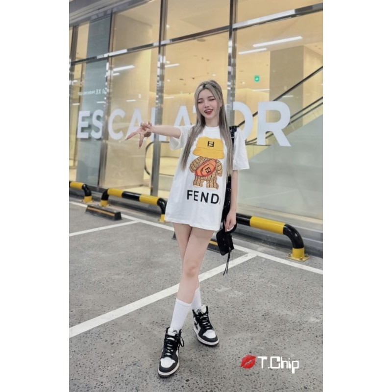 Áo phông gấu đội mũ hàng QC L1