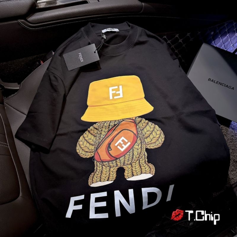 Áo phông gấu đội mũ hàng QC L1