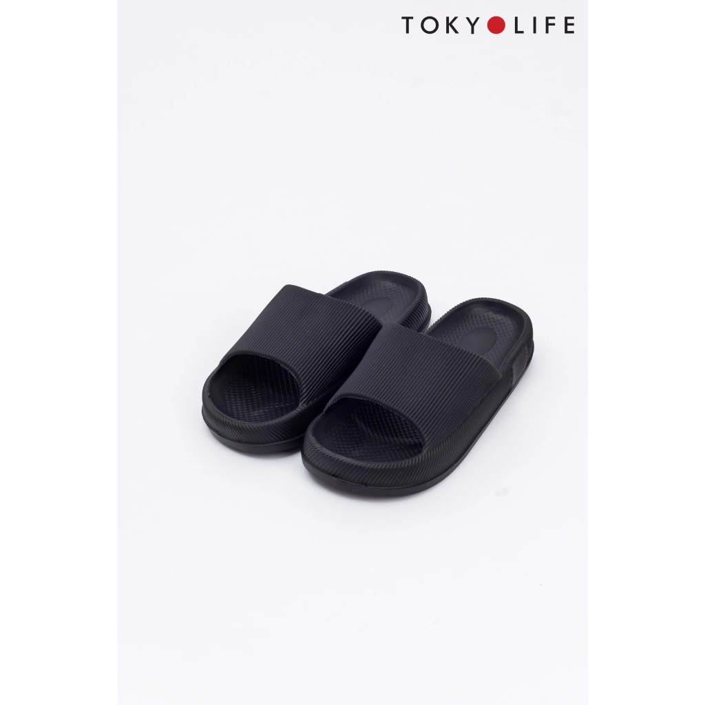 Dép nhựa TOKYOLIFE nam nữ quai ngang êm chân siêu nhẹ C8SLI106L