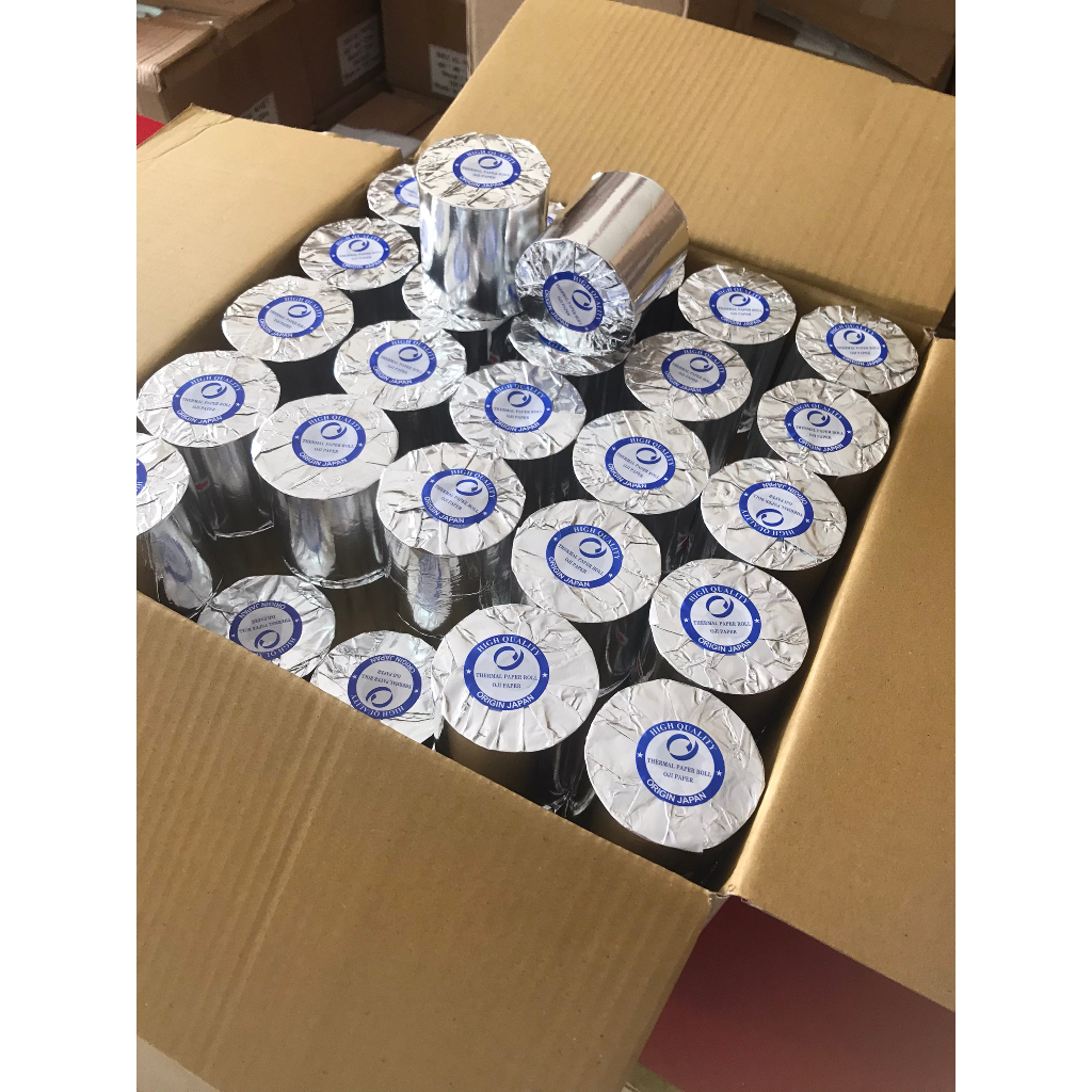 Giấy in bil K80x65mm giấy in hóa đơn K80*65 giấy in nhiệt giấy in đơn hàng K80x65