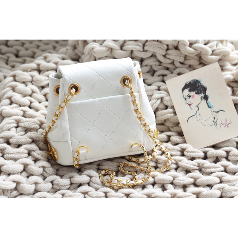 Balo nữ mini Cha.nel size 20cm fullbox nam châm