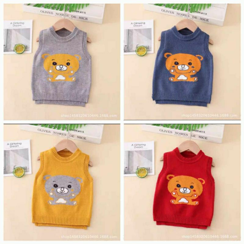 💕Chọn mẫu💕Áo len gile hàng Quảng Châu cho bé 10_22kg