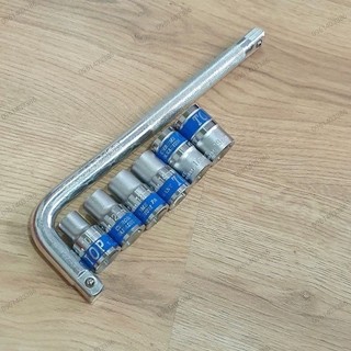 Bộ tay vặn tuýp , đầu khẩu vặn ốc 10,12,13,17,19mm