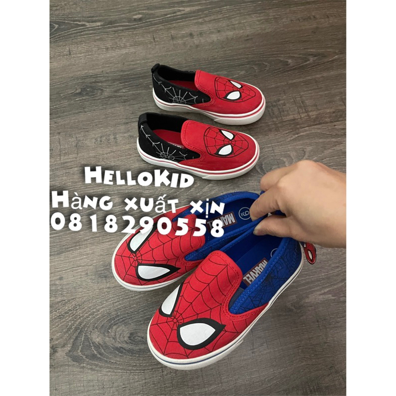 Giày Slipon người nhện cho bé