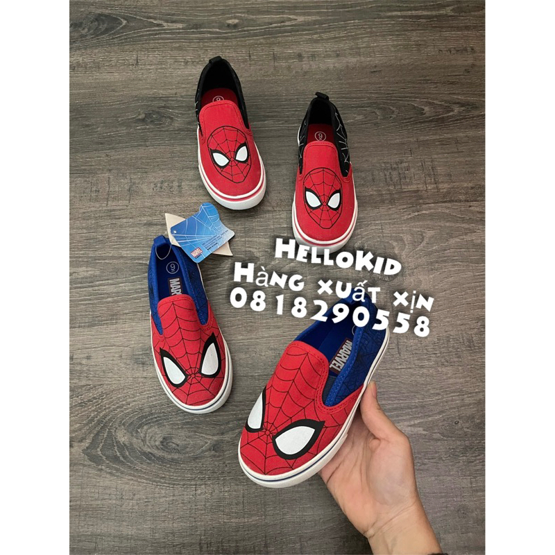 Giày Slipon người nhện cho bé