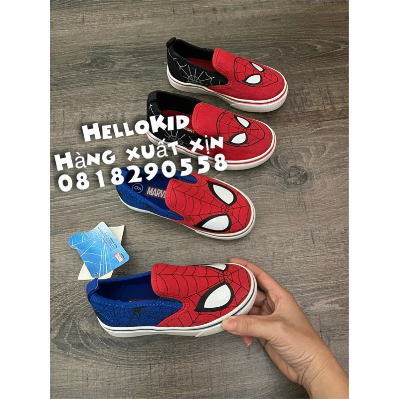 Giày Slipon người nhện cho bé