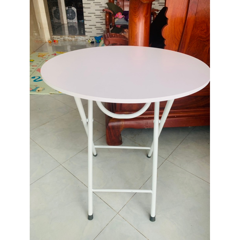 Bàn tròn chân cao 71 cm gấp gọn tuyệt đep