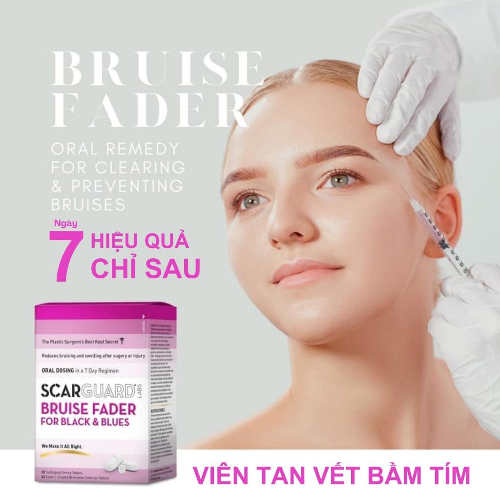 Làm Mờ Vết Bầm Tím, Xanh, Đen...do Chấn Thương & Phẫu Thuật Trên Da Scarguard Bruise Fader
