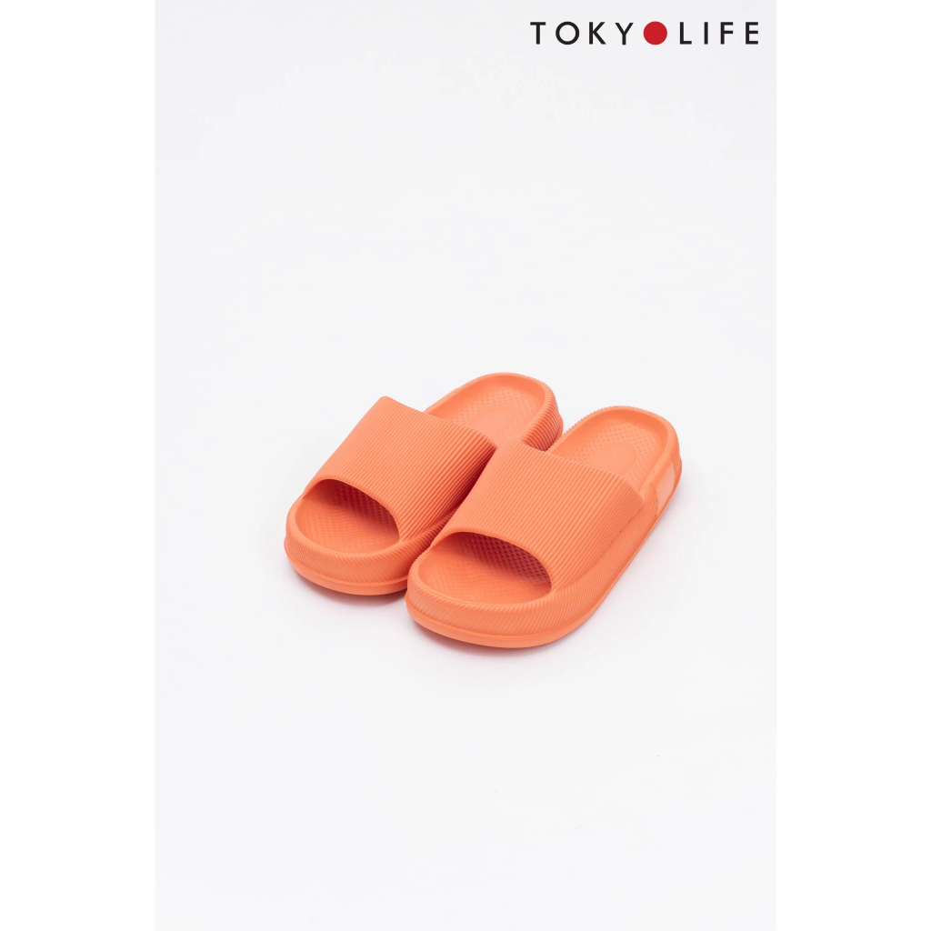 Dép nhựa TOKYOLIFE nam nữ quai ngang êm chân siêu nhẹ C8SLI106L
