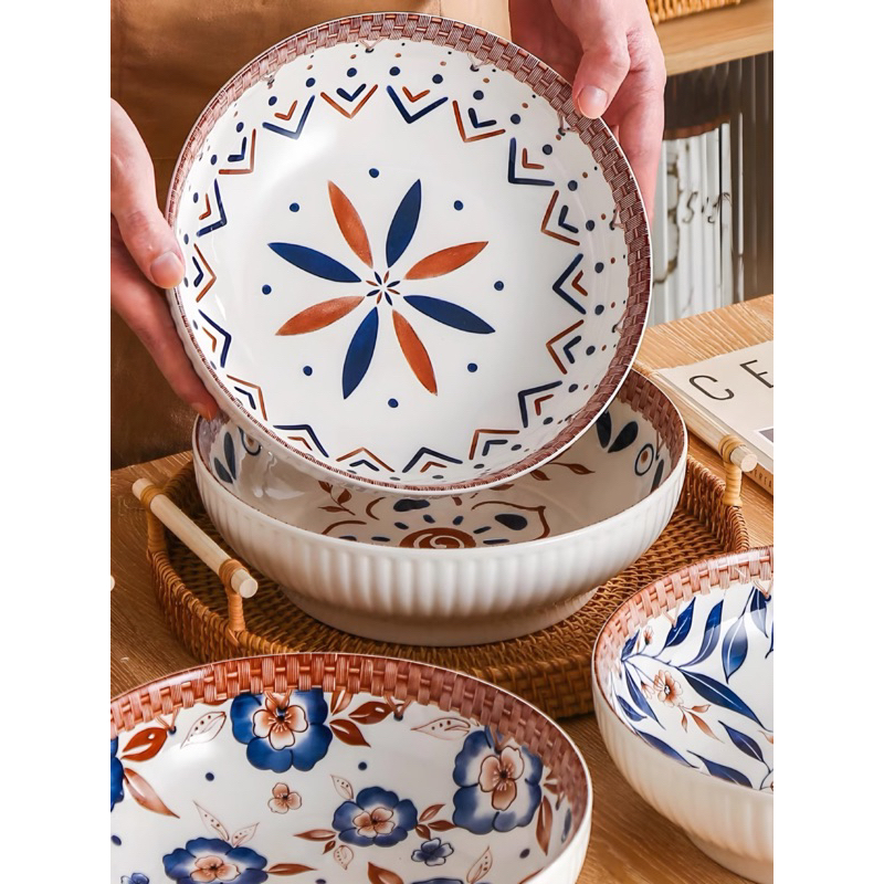 Bát tô gốm, tô canh bằng gốm sứ size 23cm. Tô đựng canh bằng gốm sứ kích thước lớn.