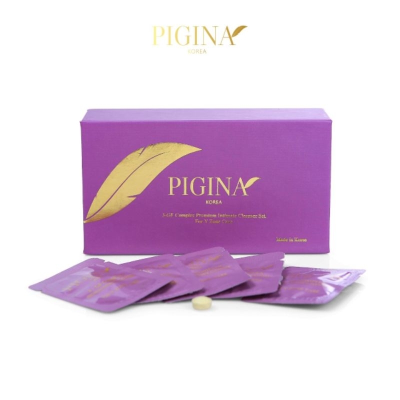 Se khít, làm sạch, hồng vùng kín Pigina Hàn Quốc hộp 18 viên